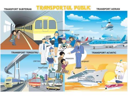 Plansa Transportul public / Pericolele strazii