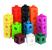 Cuburi de plastic, conectabile, colorate - Set de 100 buc