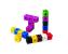 Cuburi de plastic, conectabile, colorate - Set de 100 buc