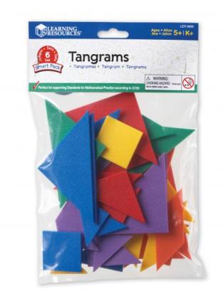 Joc de modele Tangram - set 42 piese