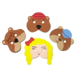 Masti - Povestea Goldilocks si cei trei ursi -4 buc
