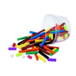 Cuburi colorate din plastic - Set de 155 buc