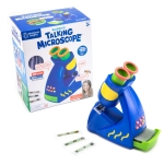 Microscop interactiv vorbitor Geosafari, 5x -  20 lame cu 60 preparate